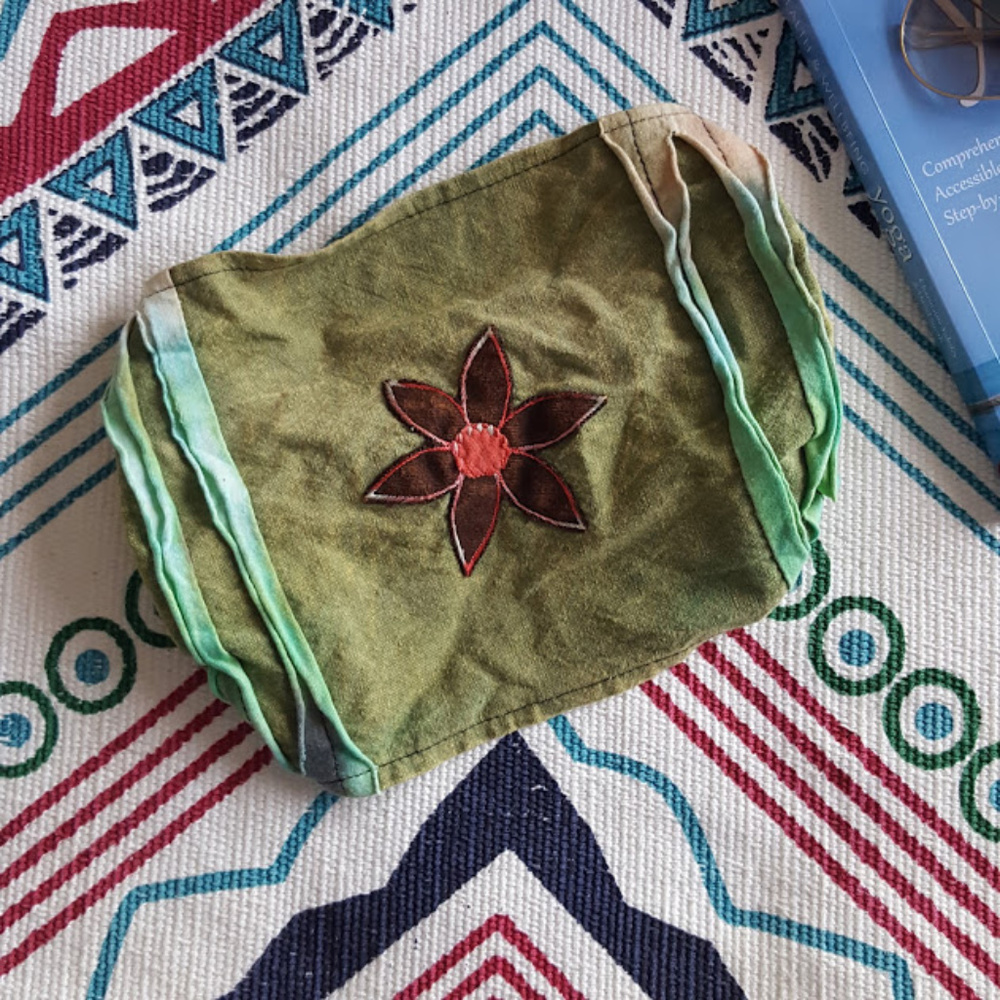 Stonewashed Cotton Flower Headband